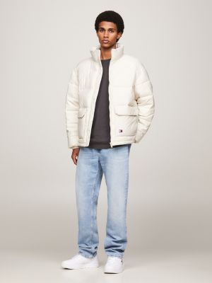 denim ethan relaxed straight jeans mit fade-effekt für herren - tommy jeans