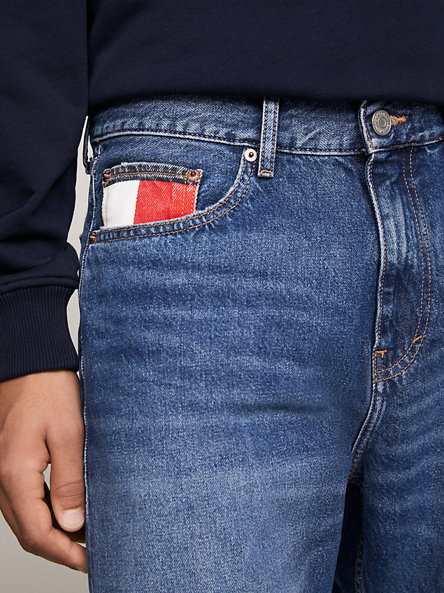 denim archive isaac relaxed tapered jeans voor heren - tommy jeans