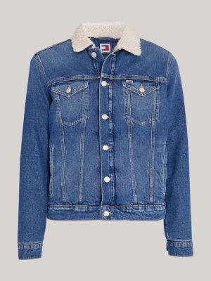 Tommy hilfiger 90's on sale denim sherpa jacket