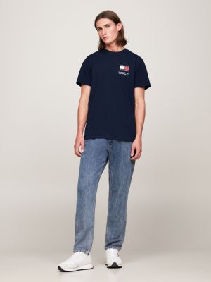 Essential Logo Hilfiger | Blue Tommy T-Shirt Fit Slim 
