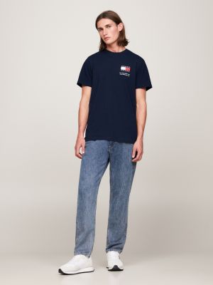 Essential Logo Slim Fit T-Shirt | Blue | Tommy Hilfiger