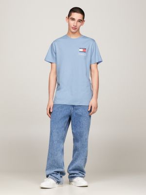 | T-Shirt Essential Slim | Tommy Logo Hilfiger Blue Fit
