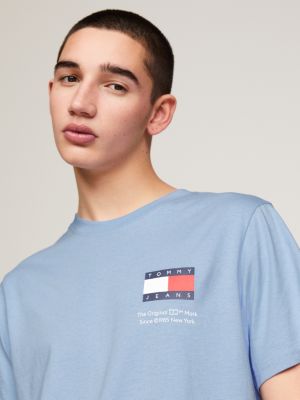 Essential Logo Slim Tommy Fit T-Shirt | Blue | Hilfiger