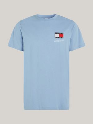 Logo Fit Essential Hilfiger Tommy Blue | Slim T-Shirt |