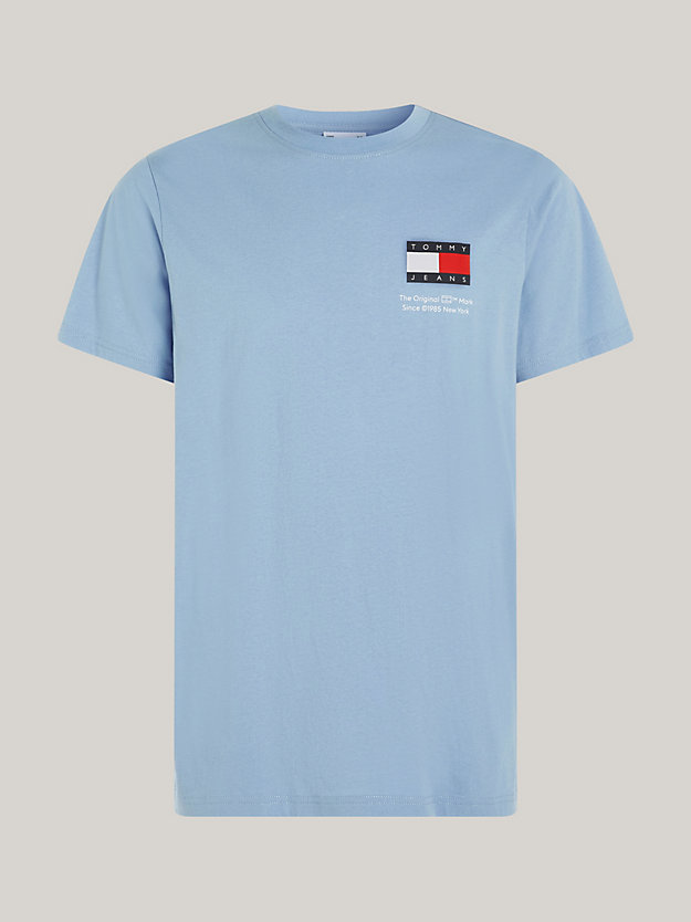 Essential Logo Slim Fit T-Shirt | Blue | Tommy Hilfiger