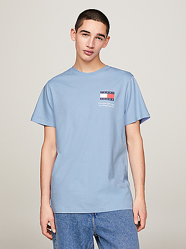 Signature Logo Embroidery T-Shirt | Blue | Tommy Hilfiger