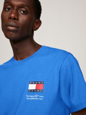 Essential Logo Slim Tommy T-Shirt | Fit Hilfiger | Blue