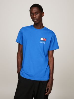 Essential Logo Slim Fit T-Shirt | Blue | Tommy Hilfiger