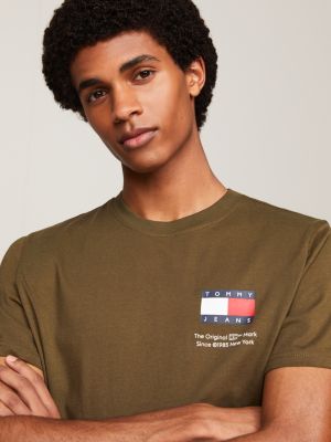 Olive green tommy hilfiger top t shirt