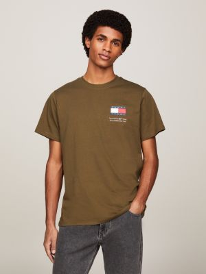 Olive green tommy clearance hilfiger shirt