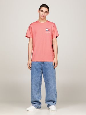 Pink Essential | Slim Fit T-Shirt Hilfiger Tommy Logo |