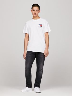 Essential Logo Slim Fit | Hilfiger | White T-Shirt Tommy