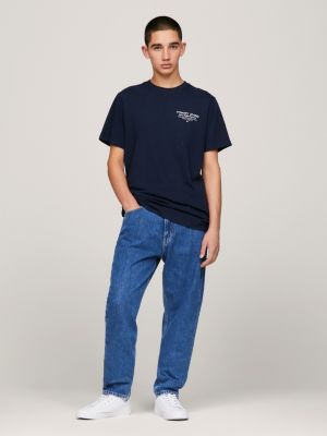 Essential Slim Fit Logo Graphic T-Shirt | Blue | Tommy Hilfiger