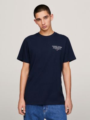 Essential Slim Fit Logo Graphic T-Shirt | Blue | Tommy Hilfiger