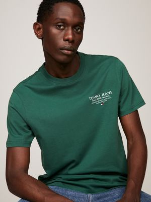 Green tommy store jeans t shirt