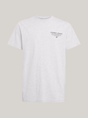 Essential Slim Fit T-Shirt mit Logo-Grafik | Grau | Tommy Hilfiger