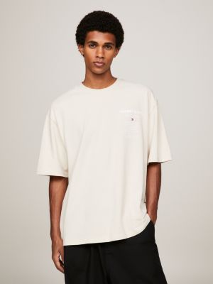 Oversized Fit T-shirt - Beige - Men