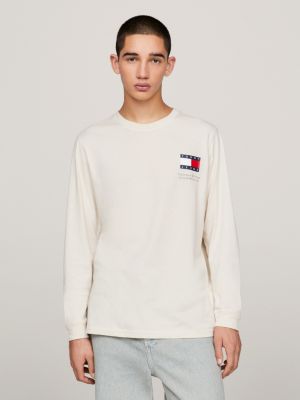 Set van 2 slim fit longsleeve T shirts Beige Tommy Hilfiger