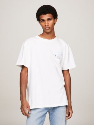 Essential Oversized Fit | T-Shirt | Weiß Hilfiger Tommy