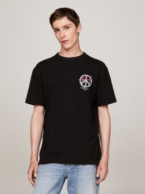 Buy Tommy Hilfiger Men's Oversized Fit T-Shirt (F23JMKT055_Black