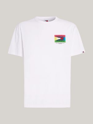 Tommy Hilfiger Back Logo Print Classic Fit T-shirt in White for