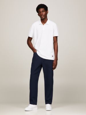 Mens white shop polo pants