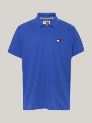 blue badge regular polo shirt for men tommy jeans