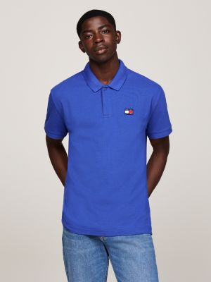 blue badge regular polo shirt for men tommy jeans