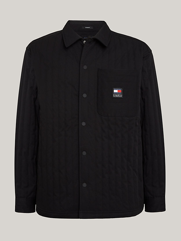 Quilted Casual Fit Overshirt | Black | Tommy Hilfiger
