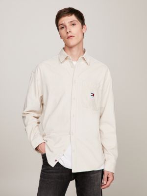 Chunky Corduroy Relaxed Fit Shirt | Beige | Tommy Hilfiger