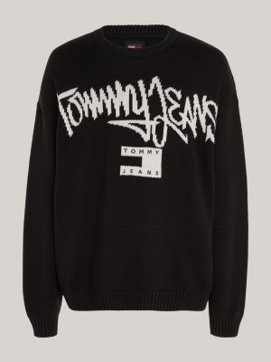 Tommy jeans black clearance sweatshirt