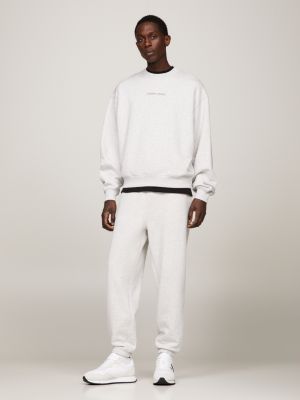 grey relaxed fit jogginghose mit logo für herren - tommy jeans