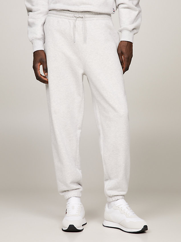 grey logo relaxed joggers for men tommy jeans