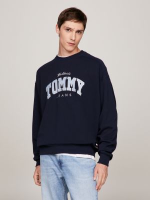 Tommy Hilfiger Men's Long Sleeve Logo Crewneck Sweatshirt, Bright White-pt,  L : Buy Online at Best Price in KSA - Souq is now : Fashion