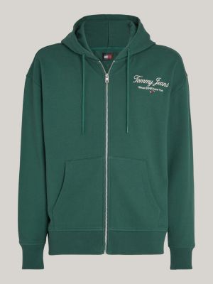 Tommy jeans hot sale hoodie green