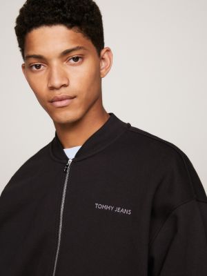 Classics Logo Boxy Bomber Jacket | Black | Tommy Hilfiger