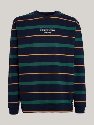 Stripe Long Sleeve T-Shirt | Blue | Tommy Hilfiger