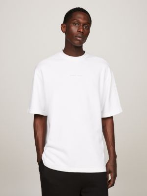 White Fit Classics Oversized | | Hilfiger Tommy T-Shirt Terry