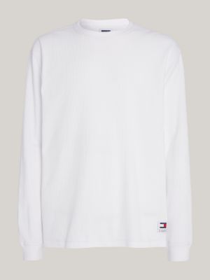 White best sale waffle sweatshirt