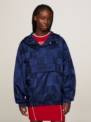 Dual Gender Jacquard Chicago Popover Jacket | Blue | Tommy Hilfiger