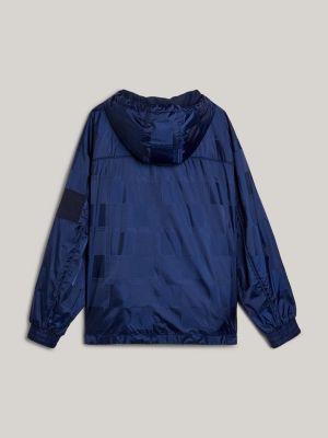 Dual Gender Jacquard Chicago Popover Jacket | Blue | Tommy Hilfiger