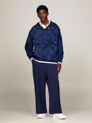 Dual Gender Jacquard Chicago Popover Jacket | Blue | Tommy Hilfiger