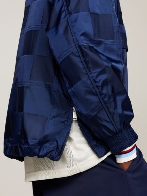 Dual Gender Jacquard Chicago Popover Jacket | Blue | Tommy Hilfiger