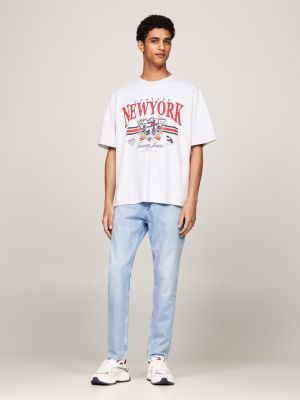 grey prep explorer oversized t-shirt for men tommy jeans