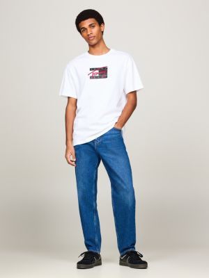 Logo Crew Neck T-Shirt | White | Tommy Hilfiger