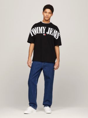 Buy Tommy Hilfiger Men's Oversized Fit T-Shirt (F23JMKT055_Black at