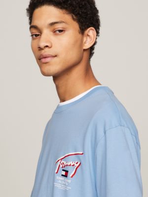 Signature Back Logo T-Shirt | Blue | Tommy Hilfiger