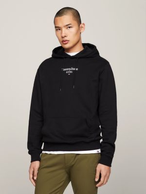 Back Logo Regular Fit Hoody | Black | Tommy Hilfiger