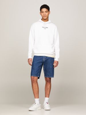 Back Logo Regular Fit Hoody | White | Tommy Hilfiger