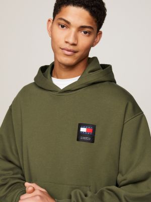 Classics Back Logo Boxy Fit Hoody | Green | Tommy Hilfiger